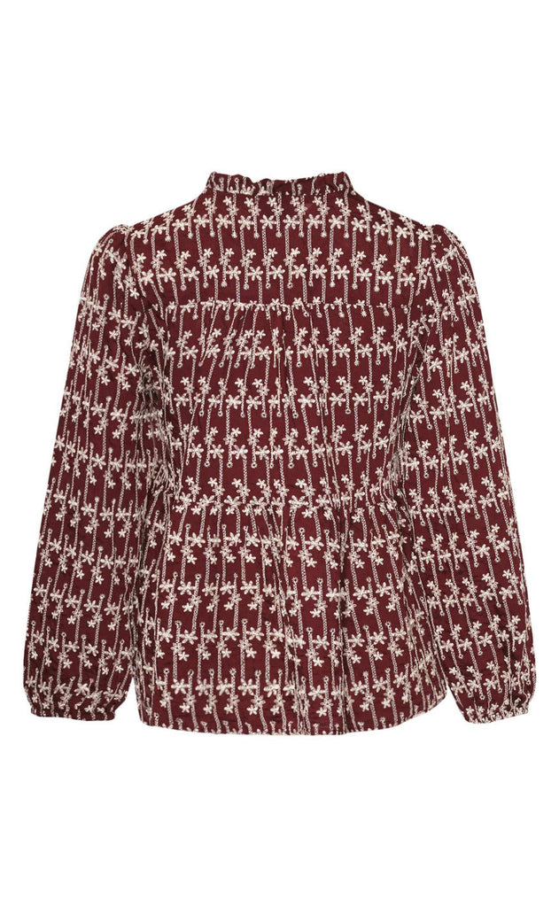 Noella Bluse - Matti - Dusty Mahogany