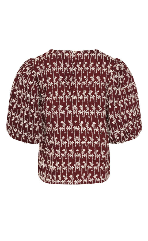 Noella Bluse - Shelly - Dusty Mahogany