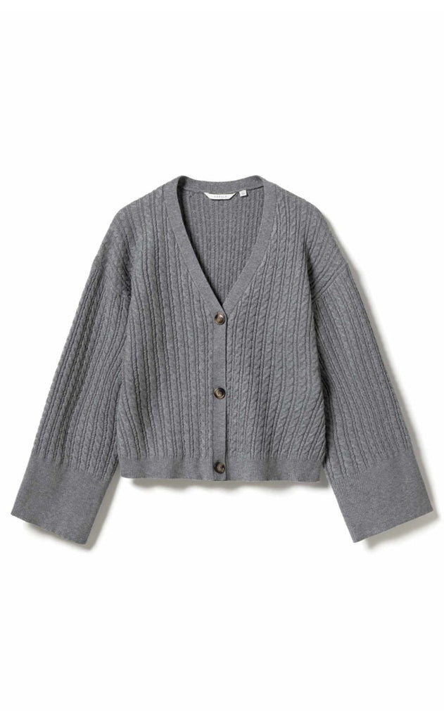 Noella Cardigan - Lenyx - Medium Grey Mel.
