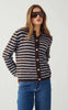 Noella Cardigan - Mertice - Brown Blue Stripe