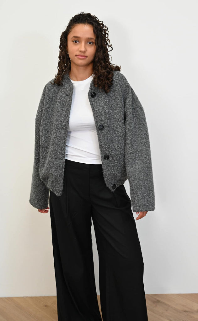 Noella Jakke - N-Marnie - Dark Grey Melange