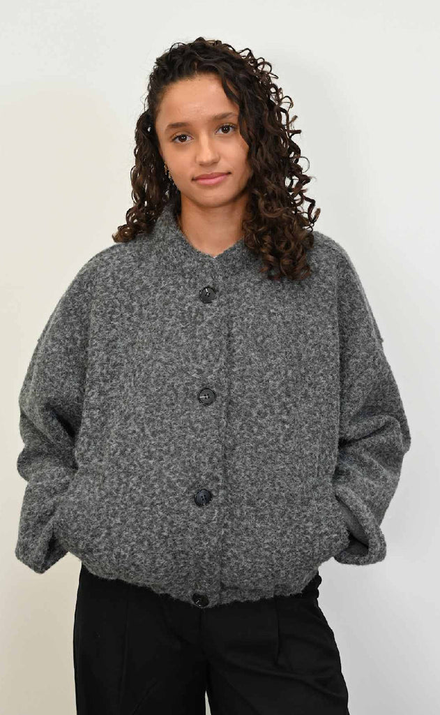 Noella Jakke - N-Marnie - Dark Grey Melange