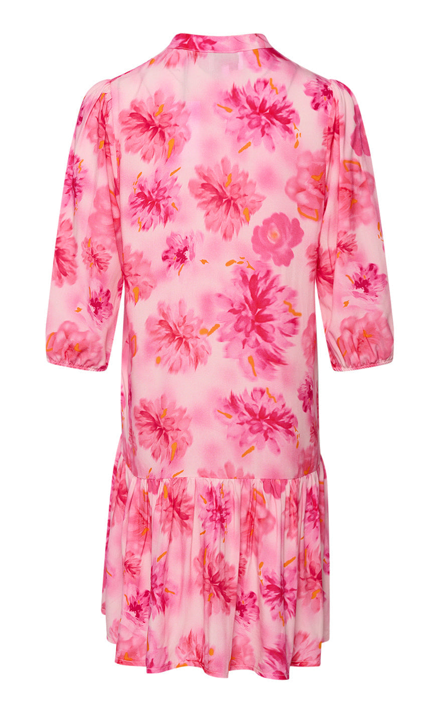 Noella Kjole - Imogene Short - Pink White Flower Mix