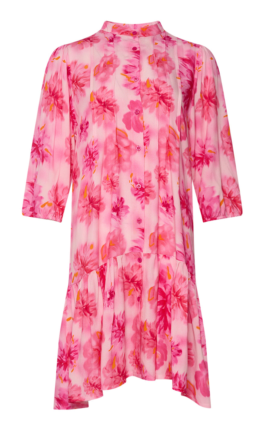 Noella Kjole - Imogene Short - Pink White Flower Mix
