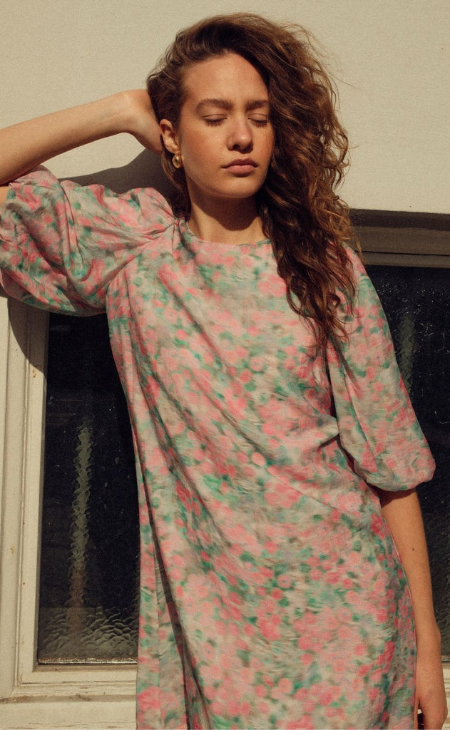 Noella Kjole - Pastis - Dealyn Print