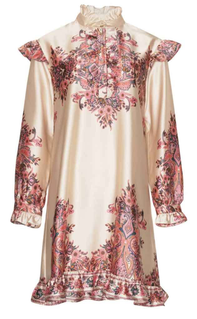 Noella Kjole - Reno Ruby Ruffle - Drusella Print