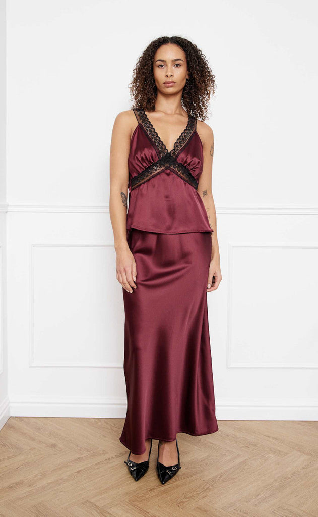 Noella Skjørt - Leonora - Dusty Mahogany