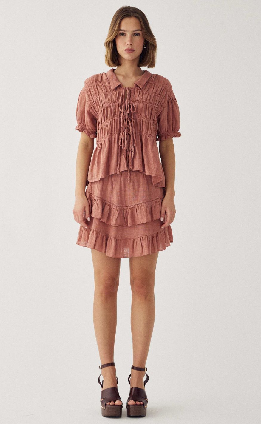 Noella Skjørt - Marlin - Red Clay