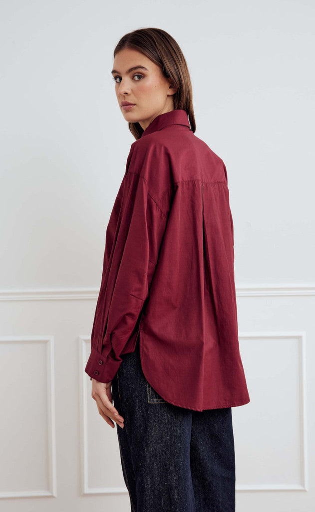 Noella Skjorte - Leonie - Dusty Mahogany
