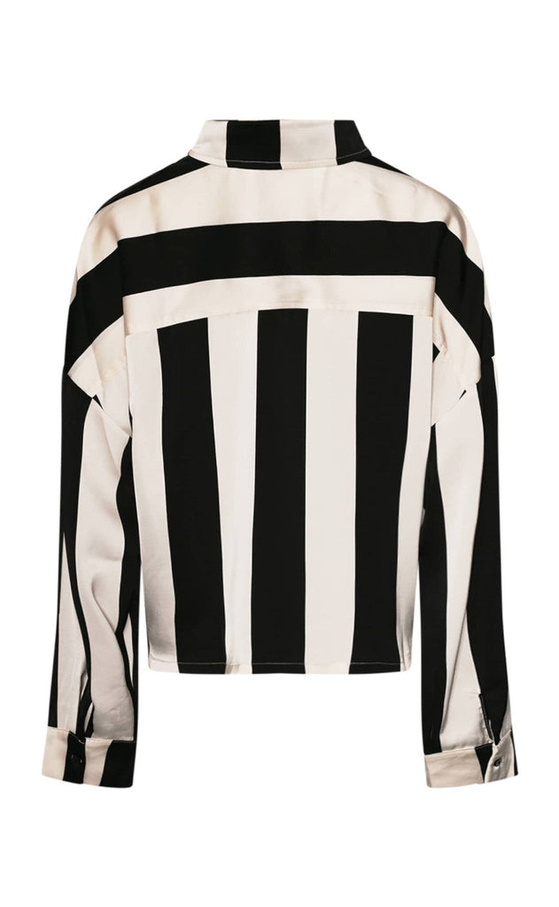Noella Skjorte - Liara - Black Ivory Stripe