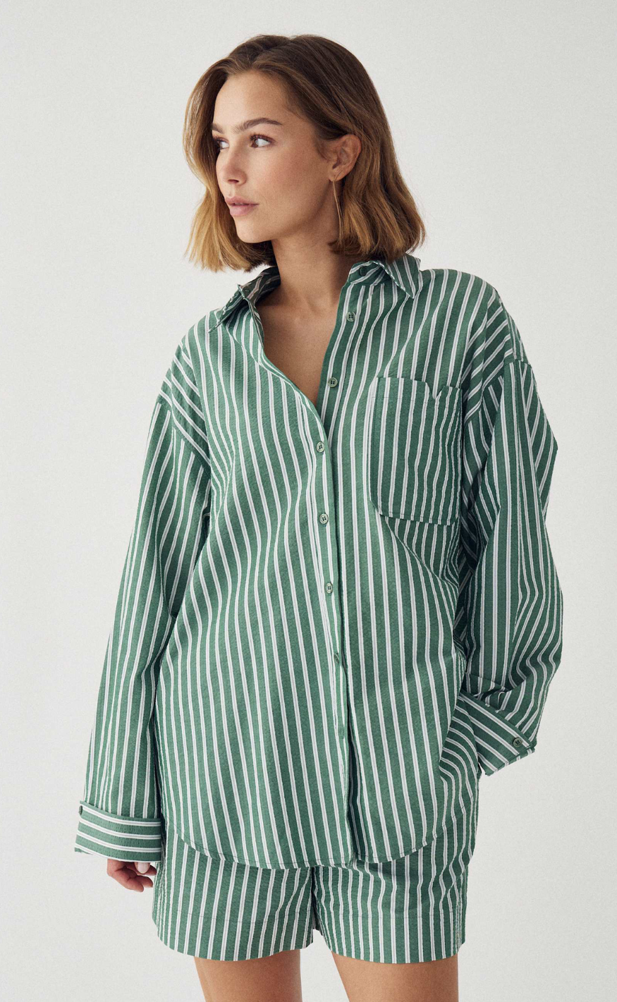 Noella Skjrote - Marlon - Drayton Green Stripe