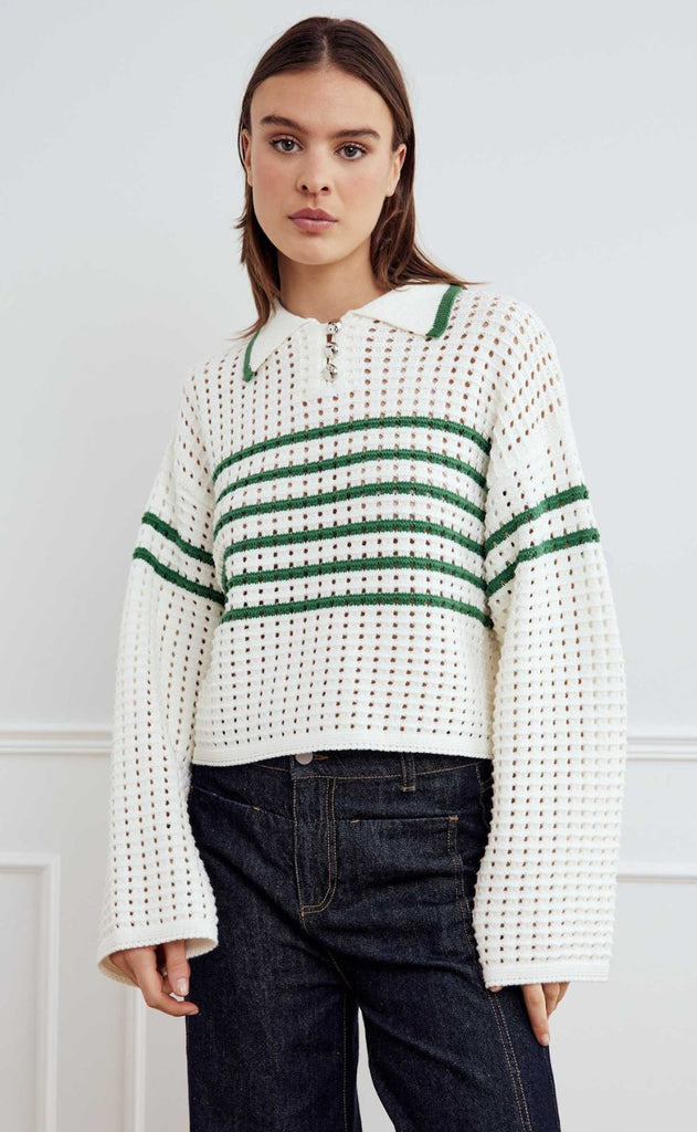 Noella Genser - Leen - Talani Green Stripe