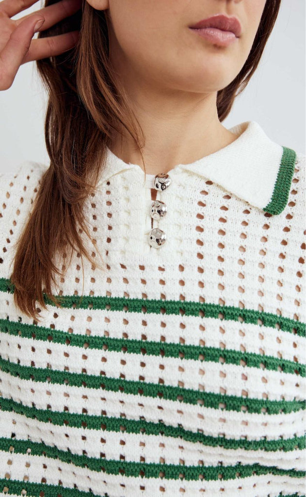 Noella Genser - Leen - Talani Green Stripe