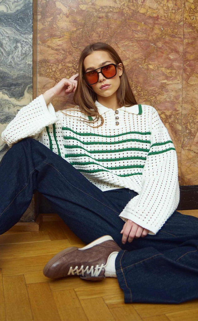 Noella Genser - Leen - Talani Green Stripe