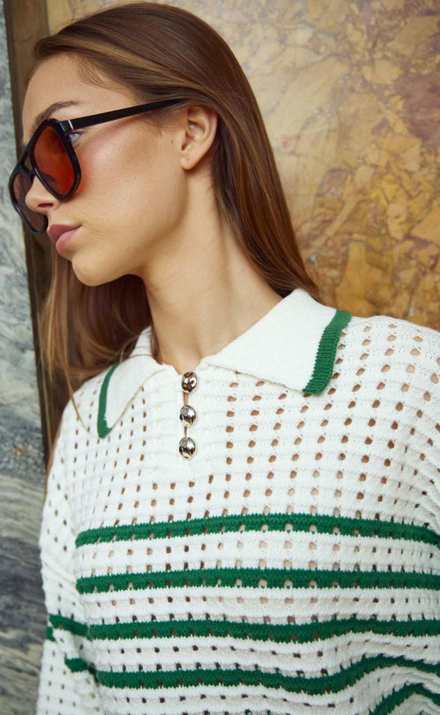 Noella Genser - Leen - Talani Green Stripe