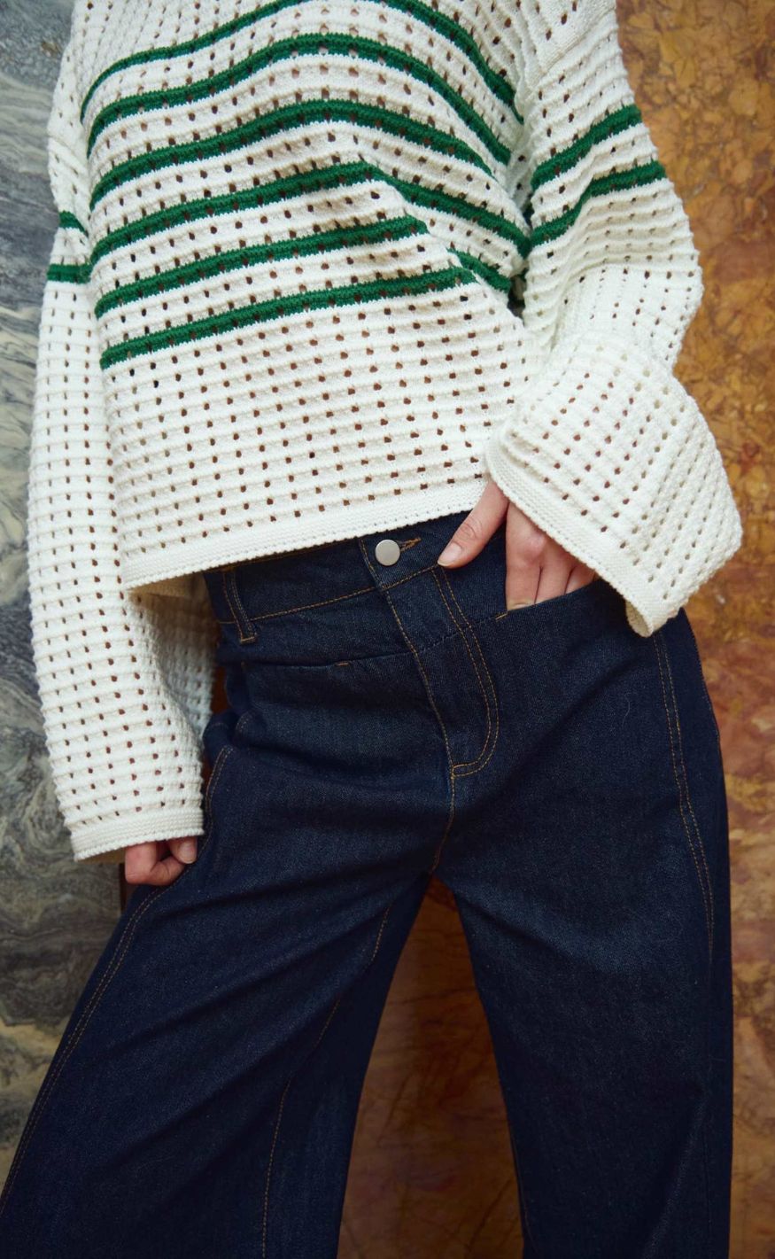 Noella Genser - Leen - Talani Green Stripe
