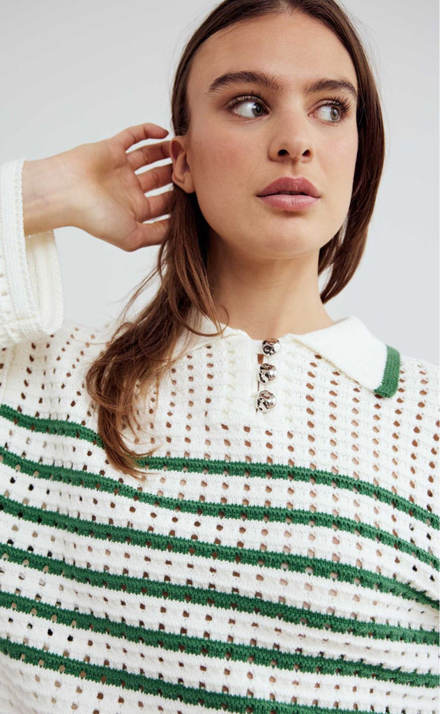 Noella Genser - Leen - Talani Green Stripe