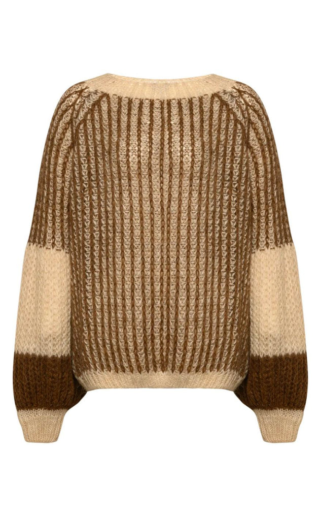 Noella Sweater - Liana - Beige/Brown