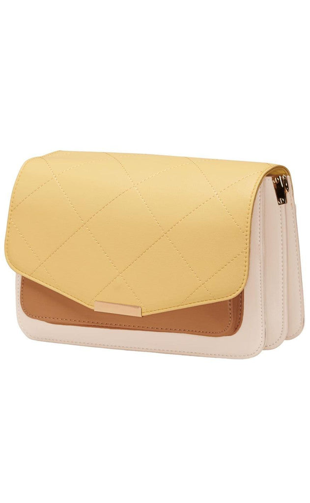 Noella Veske - Blanca Multi Compartment - Yellow/Nude/Dark Nude