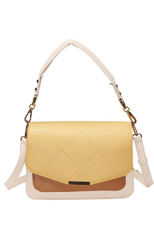 Noella Veske - Blanca Multi Compartment - Yellow/Nude/Dark Nude