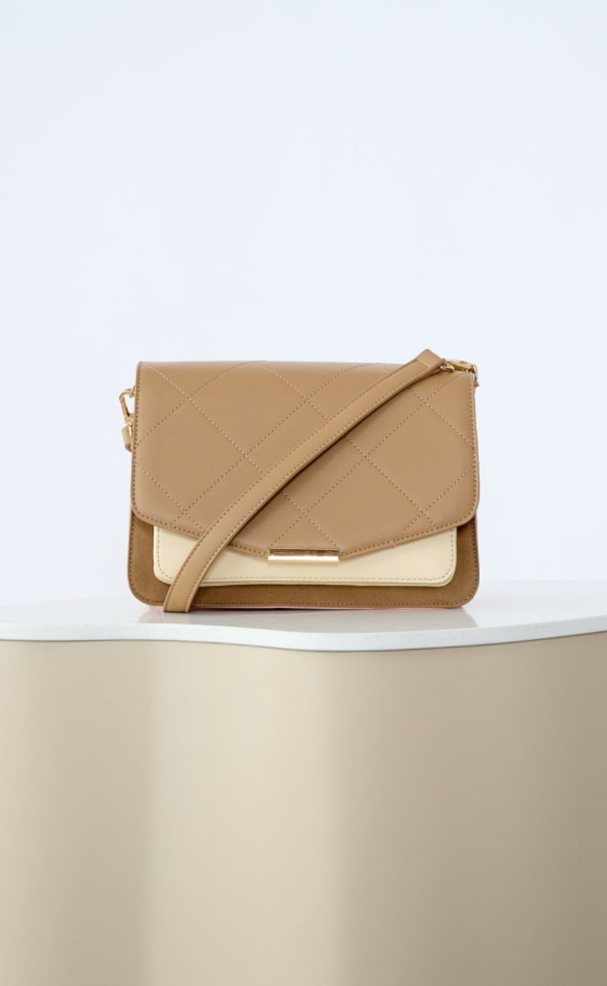 Noella Veske - Lanca Multi - Taupe/Off White/Rose Mix