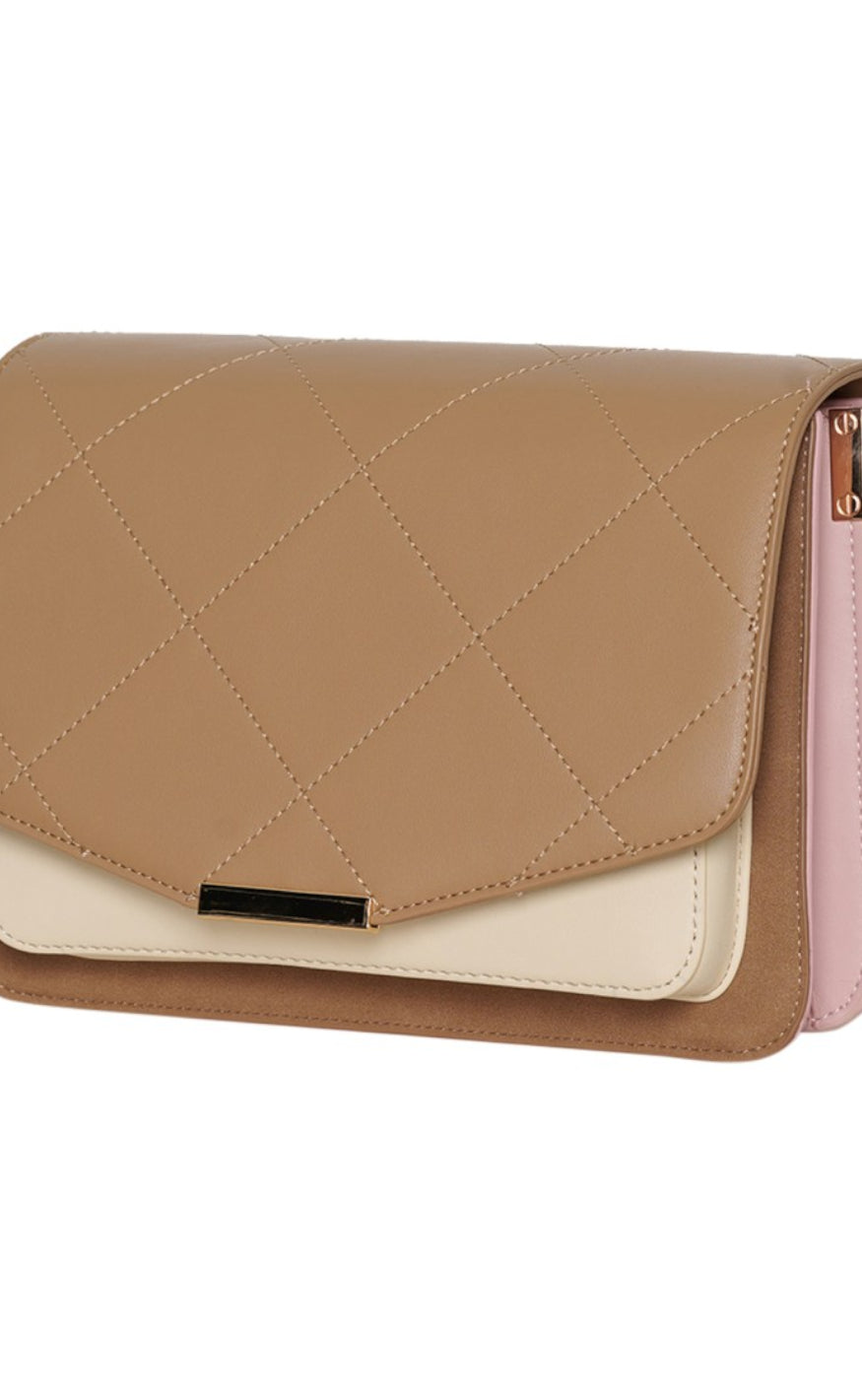Noella Veske - Lanca Multi - Taupe/Off White/Rose Mix