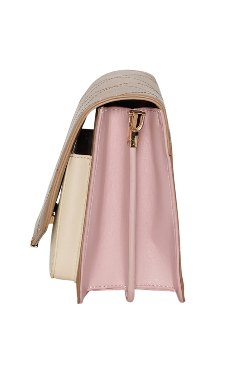 Noella Veske - Lanca Multi - Taupe/Off White/Rose Mix