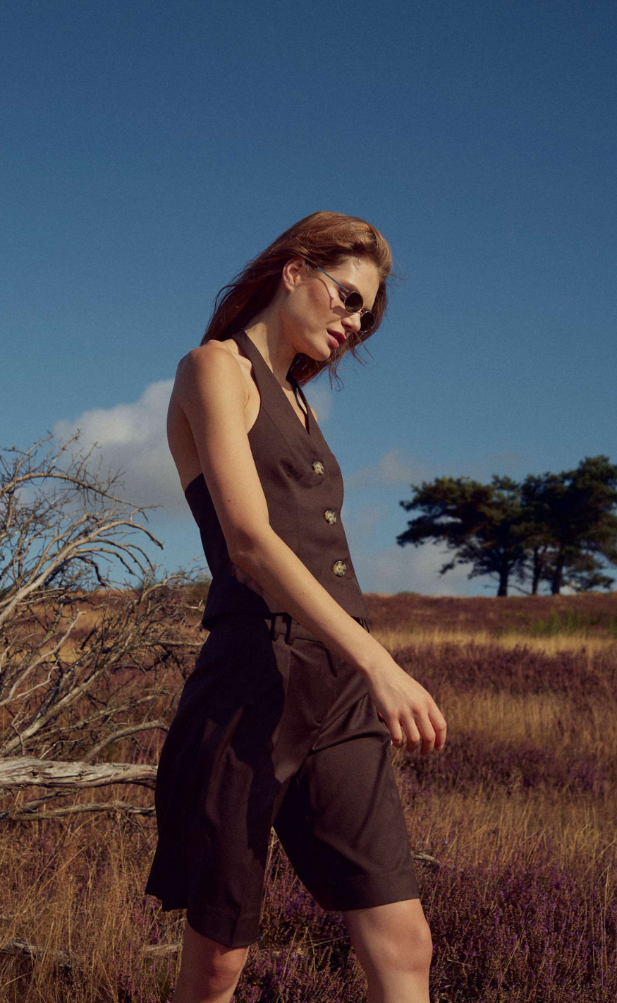 Noella Vest - Martina - Chocolate