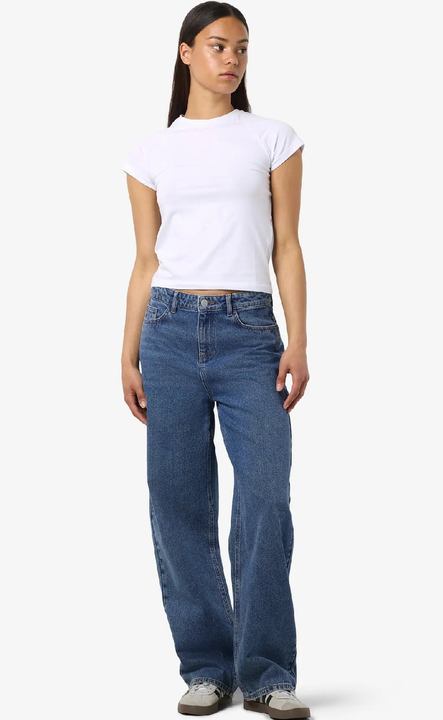 Noisy May Bukser - Alexa NW - Medium Blue Denim