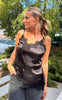 Noisy May Topp - Sofie Satin - Black