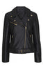 Notyz Jakke - Biker - Black w. Gold acc.