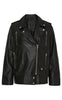 Notyz Jakke - Biker - Black w. Silver acc.