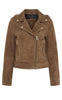 Notyz Jakke - Biker - Hazelnut w. Light Gold acc.