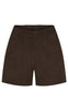Notyz Shorts - Chicago - Dark Chocolate Brown Suede