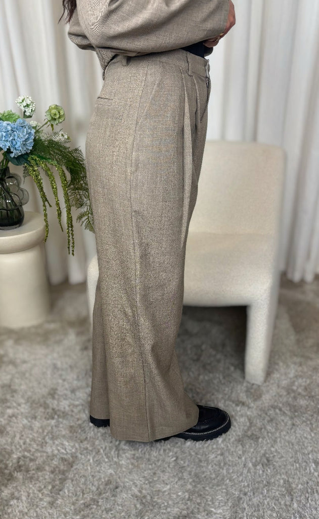 Nümph Bukser - Melona - Dark Sand Melange