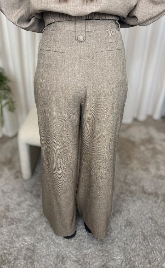 Nümph Bukser - Melona - Dark Sand Melange