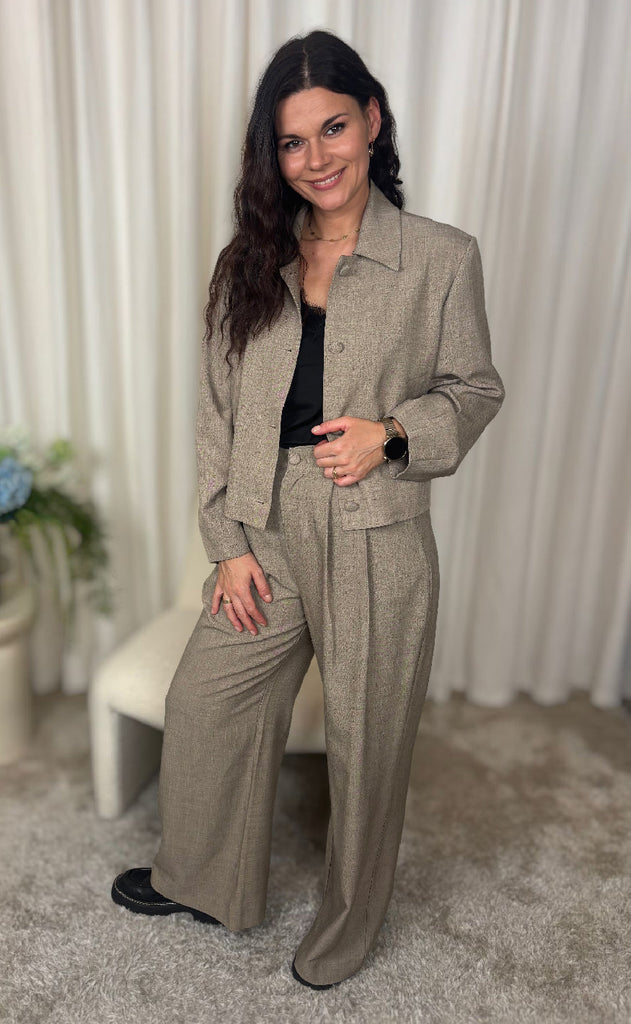 Nümph Bukser - Melona - Dark Sand Melange