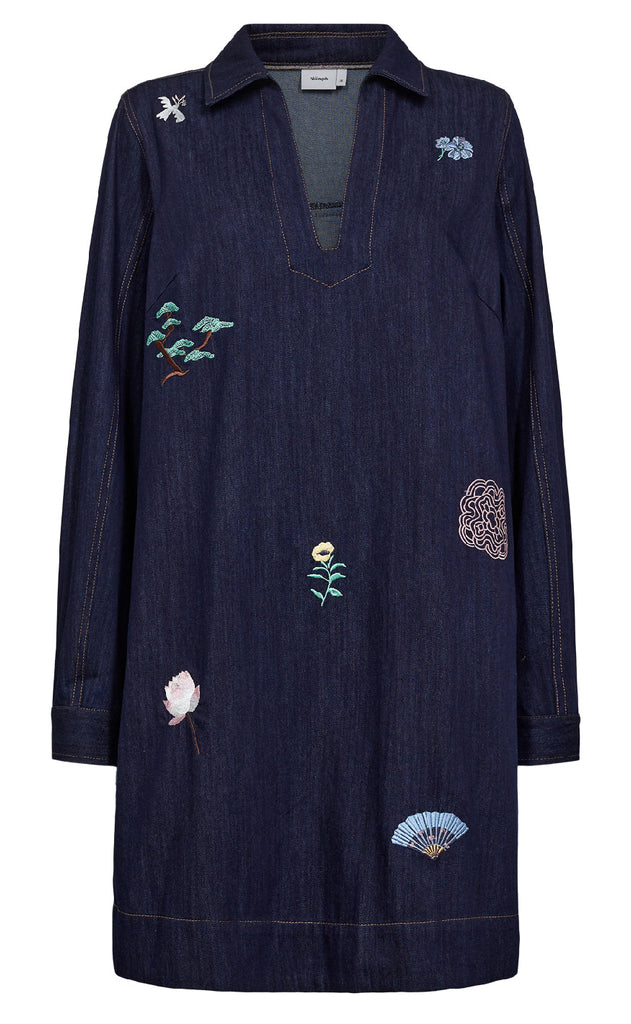 Nümph Kjole - Chiku - Dark Blue Denim