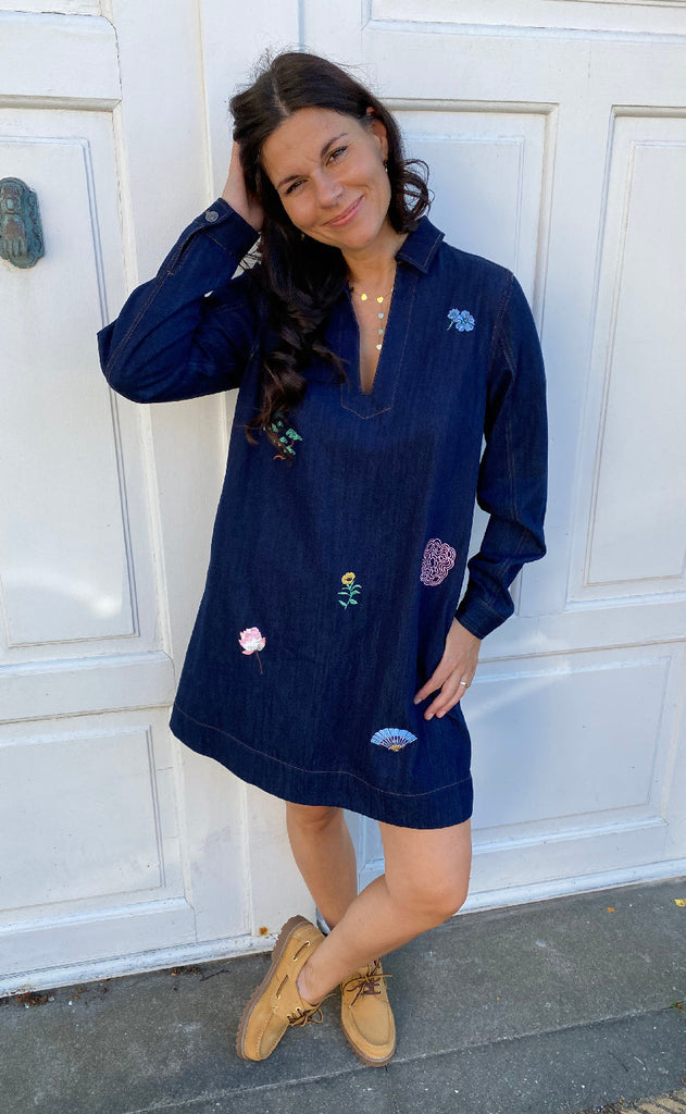 Nümph Kjole - Chiku - Dark Blue Denim