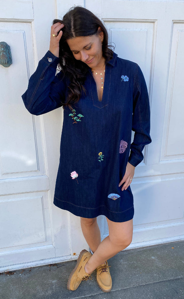 Nümph Kjole - Chiku - Dark Blue Denim