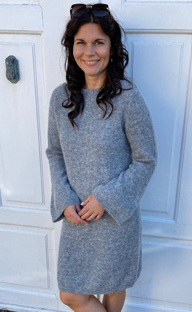 Nümph Kjole - Riette - Medium Grey Mel.