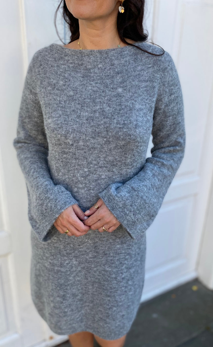 Nümph Kjole - Riette - Medium Grey Mel.