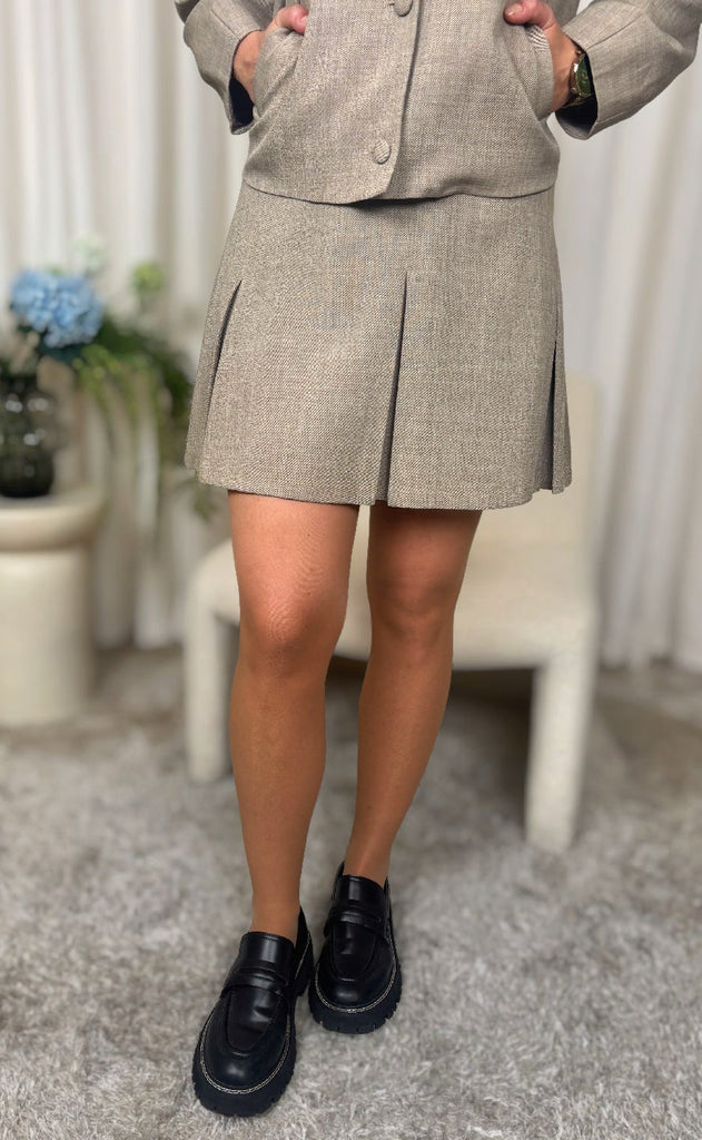 Nümph Skjørt - Melona - Dark Sand Melange