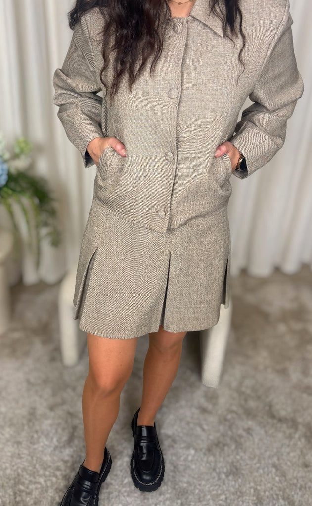 Nümph Skjørt - Melona - Dark Sand Melange