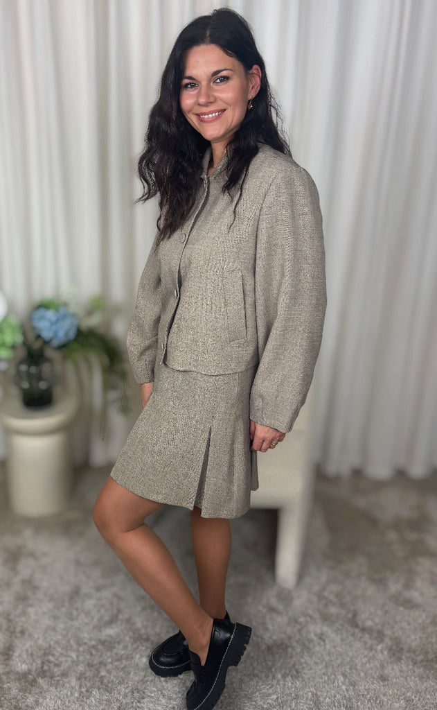 Nümph Skjørt - Melona - Dark Sand Melange