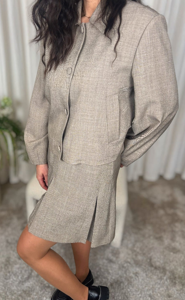 Nümph Skjørt - Melona - Dark Sand Melange