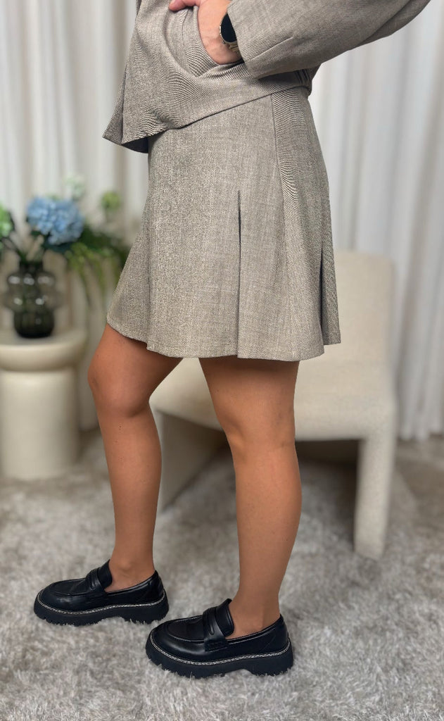 Nümph Skjørt - Melona - Dark Sand Melange