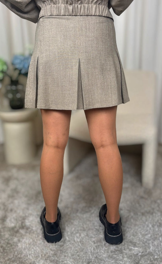 Nümph Skjørt - Melona - Dark Sand Melange