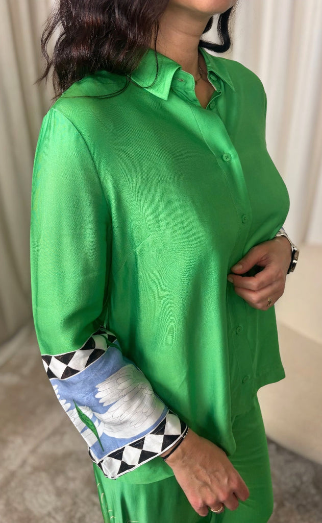 Nümph Skjorte - Adelina - Vibrant Green