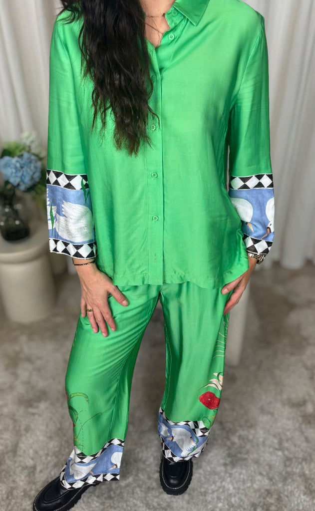 Nümph Skjorte - Adelina - Vibrant Green